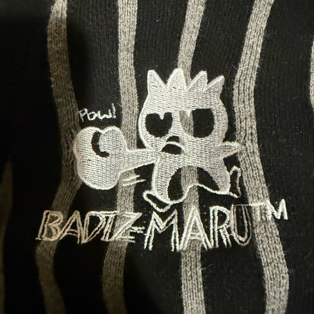 Kids Striped Cardigan with Graphic Design - Picture 3 of 5